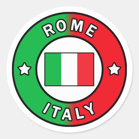 Rome Italië Ronde Sticker (Voorkant)