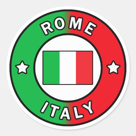 Rome Italië Ronde Sticker (Voorkant)