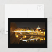 Rome, Italië 's nachts Briefkaart (Voorkant / Achterkant)