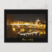 Rome, Italië 's nachts Briefkaart (Voorkant)
