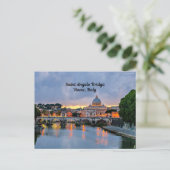 Rome, Italië - Saint Angelo Bridge, Briefkaart (Staand voorkant)