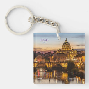 Rome Italië Schattige Sleutelhanger Reis Souvenir