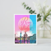Rome Italië Schets Kunst Reizen Illustratie Briefkaart (Staand voorkant)