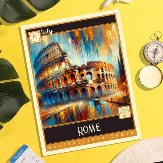 Rome, Italië |  schilderij Briefkaart
