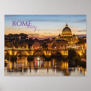 Rome Italië Schitterend Landschapsposter Poster