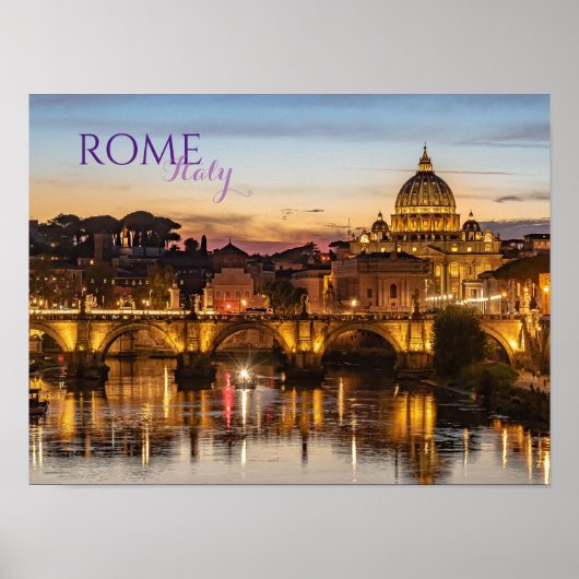 Rome Italië Schitterend Landschapsposter Poster (Voorkant)