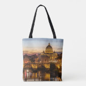 Rome Italië Schoudertas met Uitzicht Tote Bag (Achterkant)