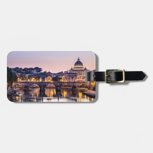 Rome Italië - Sint-Peters Cathedraal Bagagelabel (Voorkant horizontaal)
