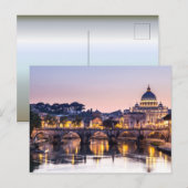 Rome Italië - Sint-Peters Cathedraal Briefkaart (Voorkant / Achterkant)