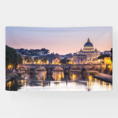 Rome Italië - Sint-Peters Cathedraal Spandoek (Horizontaal)