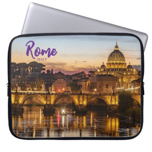 Rome Italië Sint-Pietersbasiliek Laptop Sleeve
