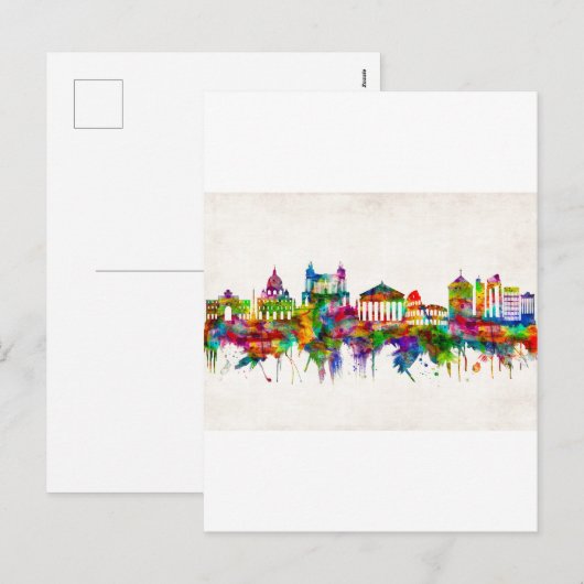 Rome Italië Skyline Feestdagenkaart (Voorkant / Achterkant)