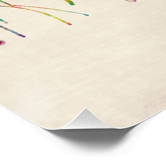 Rome Italië Skyline Perfect Poster (Hoek)