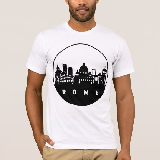 Rome Italië Skyline T-shirt (Voorkant)