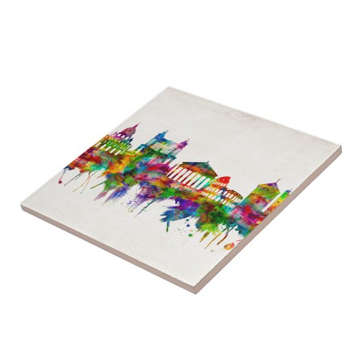 Rome Italië Skyline Tegeltje (Zijkant)