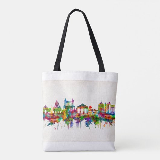 Rome Italië Skyline Tote Bag (Achterkant)