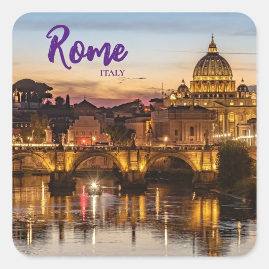 Rome Italië St. Pietersbasiliek Sticker (Voorkant)