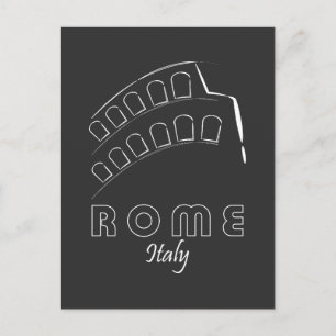 Rome Italië Stadsbord Briefkaart