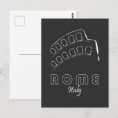 Rome Italië Stadsbord Briefkaart (Voorkant / Achterkant)