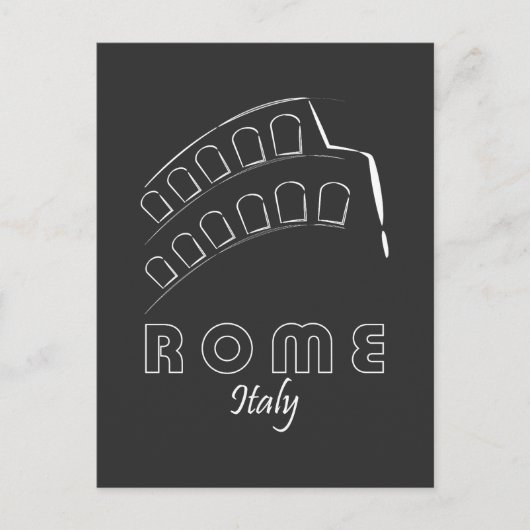 Rome Italië Stadsbord Briefkaart (Voorkant)