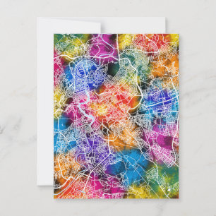 Rome Italië Stadskaart Briefkaart