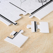 Rome Italië - Stadskaart Moderne Minimale Kunst Legpuzzel (Zijkant)