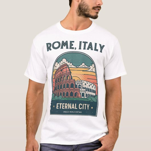 ROME, ITALIË T-shirt (Voorkant)