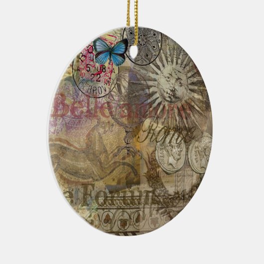 Rome Italië Travel Vacation Holiday Keramisch Ornament (Rechts)