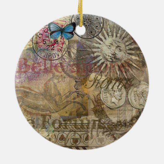 Rome Italië Travel Vacation Holiday Keramisch Ornament (Achterkant)