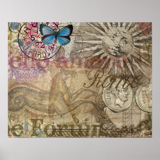 Rome Italië Travel Vacation Holiday Poster (Voorkant)