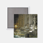Rome Italië Trevi Fontein Reizen Foto Magneet (Voorkant / Achterkant)