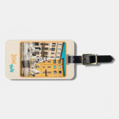 Rome, Italië: Trevifontein  stijl Bagagelabel (Voorkant horizontaal)