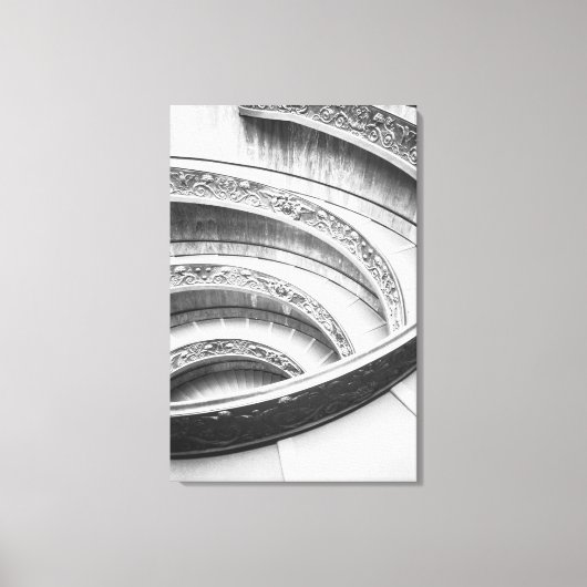 Rome Italië, Vaticaan Trap 2 Canvas Afdruk (Voorkant)