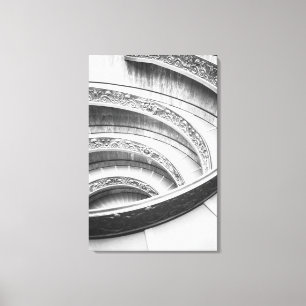 Rome Italië, Vaticaan Trap 2 Canvas Afdruk