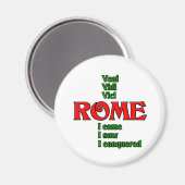Rome Italië Veni Vidi Vici Magneet (Voorkant / Achterkant)