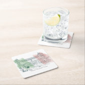 Rome Italië Victor Emmanuel Bouw Italiaanse Vlag Kartonnen Onderzetters (Insitu)