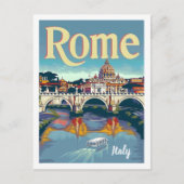 Rome Italië Vintage Beroemde Reisplaats Briefkaart (Voorkant)