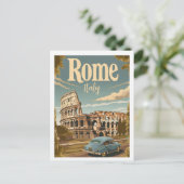 Rome Italië Vintage Beroemde Reisplaats Briefkaart (Staand voorkant)