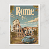 Rome Italië Vintage Beroemde Reisplaats Briefkaart (Voorkant)