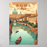 Rome Italië Vintage Beroemde Reisplaats