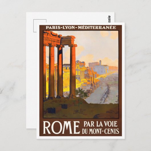 Rome Italië vintage Briefkaart (Voorkant / Achterkant)