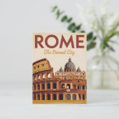 Rome Italië vintage Briefkaart (Staand voorkant)