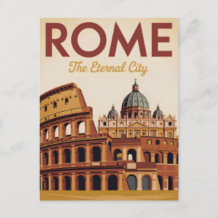Rome Italië vintage Briefkaart
