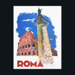 Rome Italië vintage Briefkaart<br><div class="desc">Rome Italië Briefkaart vintage</div>