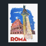 Rome Italië vintage Briefkaart<br><div class="desc">Rome Italië Briefkaart vintage</div>
