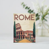 Rome Italië vintage Briefkaart (Staand voorkant)