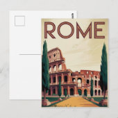 Rome Italië vintage Briefkaart (Voorkant / Achterkant)