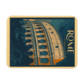 Rome Italië Vintage Colosseum Magneet (Horizontaal)