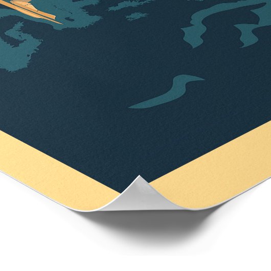 Rome Italië Vintage Colosseum Poster (Hoek)