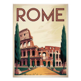 Rome Italië vintage Foto Afdruk